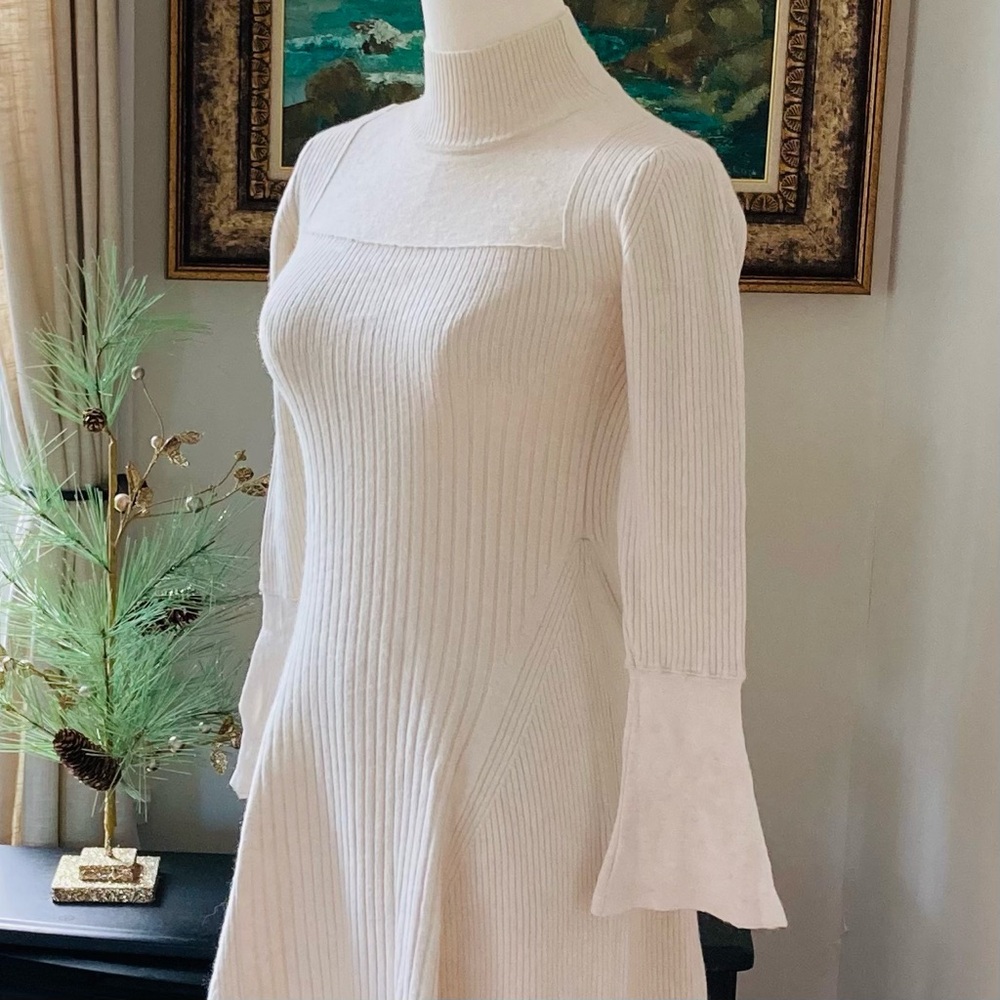 Bcbg Sweater Dress Beige